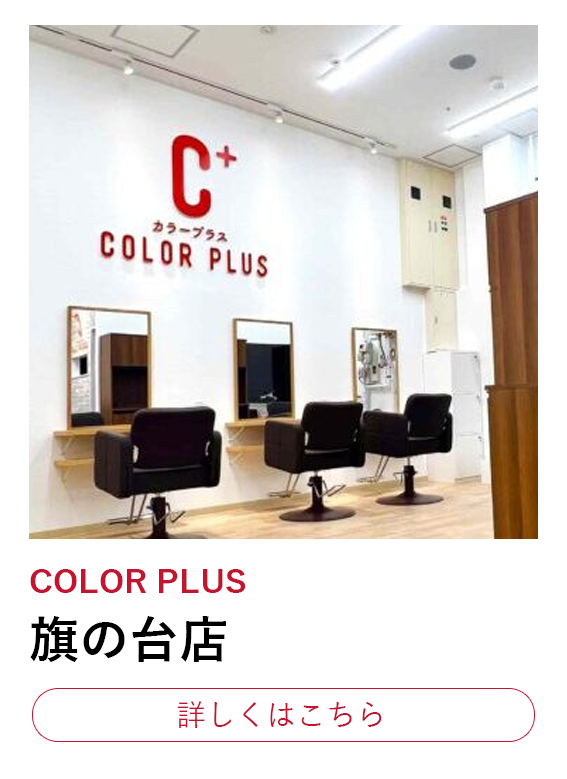 女性向けヘアカラー専門店ブランドCOLOR PLUSのそよら横浜高田店を紹介するロゴバナー