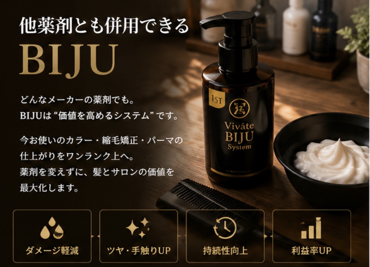 【他薬剤とも併用できるBIJU】 薬剤を変える必要はありません。